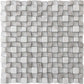 Gray 11x11 Polished Multi-shaped Marble Mosaic Tile (5 pack, 4.43 sq ft/case) - Sample