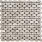 Beige 11x12 Polished Oval Marble Mosaic Tile (5 pack, 4.51 sq ft/case) - Sample