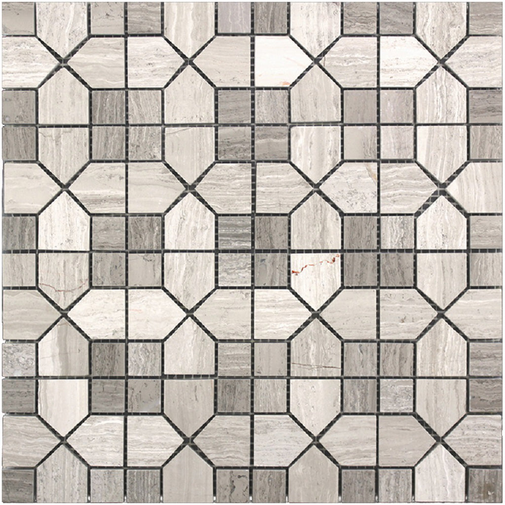 Beige 12x12 Polished Hexagon Marble Mosaic Tile (5 pack, 5 sq ft/case) - Sample