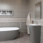 Beige 12x12 Polished Sticks Wooden Grey Light Dark Mosaic Tile (5 pack, 5 sq ft/case) - Sample