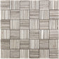 Beige 12x12 Polished Sticks Wooden Grey Light Dark Mosaic Tile (5 pack, 5 sq ft/case) - Sample