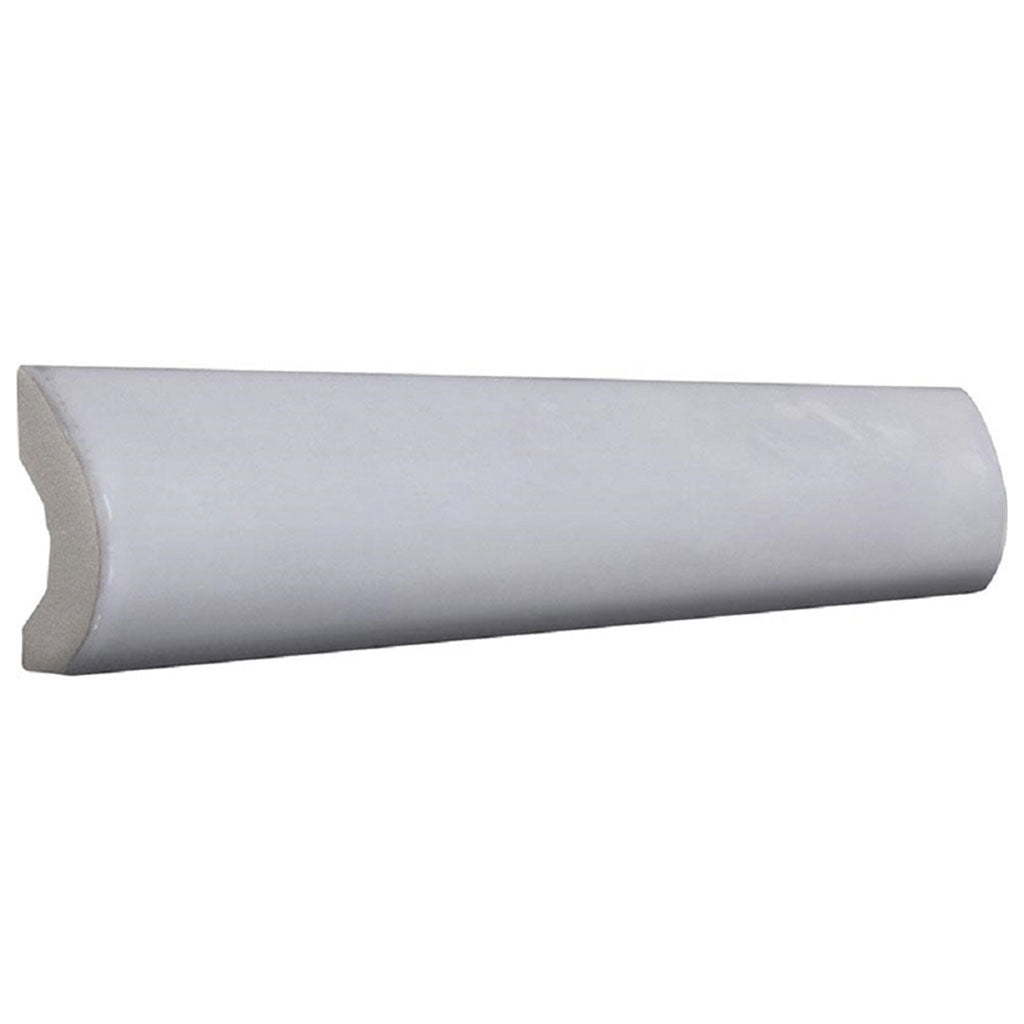 Purple 1x8 Glossy Ceramic Bullnose Tile Trim (10 pack, 0.556 sq ft/case) - Sample