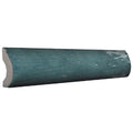 Sample - Teal Green 1x8 Glossy Ceramic Bullnose Tile Trim (10 pack, 0.556 sq ft/case)