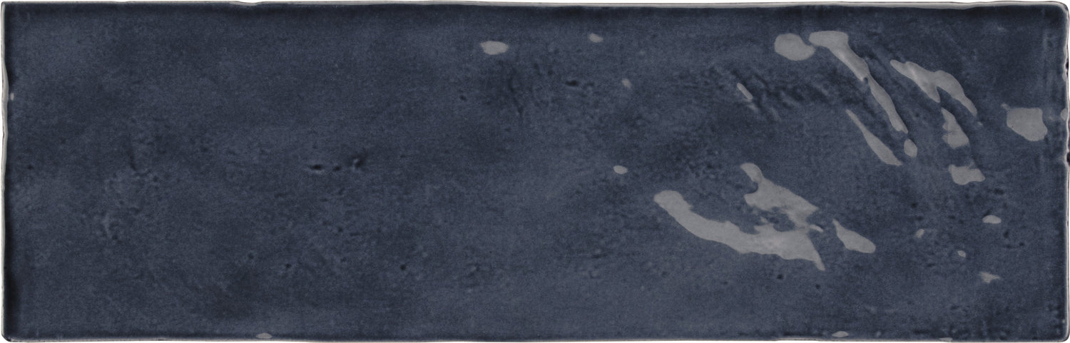 Dark Blue 2.5x8 Glossy Subway Ceramic Tile (38 pack, 5.38 sq ft/case) - Sample