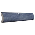 Sample - Blue 1x8 Glossy Ceramic Bullnose Tile Trim (10 pack, 0.556 sq ft/case)