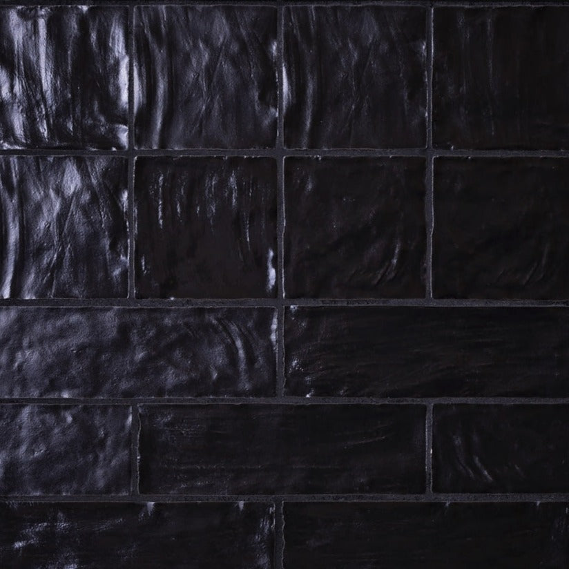 Black Ceramic Subway Tile