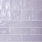 38 pack Cloud Gray 2.5 in. x 8 in. Polished and Honed Ceramic Subway Mosaic Tile (5.38 sq ft/case) - Sample