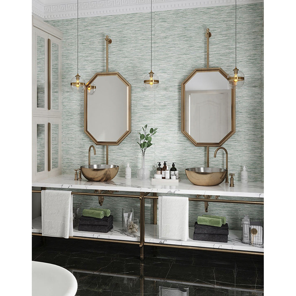2-pack Sothis 23.45 in. x 46.97 in. Textured Green Porcelain Rectangle Wall and Floor Tile (15.29 sq. ft./case)