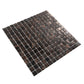 20-pack Celestial 12 in. x 12 in. Glossy Umber Brown and Gold Glass Mosaic Wall and Floor Tile (20 sq ft/case) - Sample