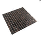 20-pack Celestial 12 in. x 12 in. Glossy Umber Brown and Gold Glass Mosaic Wall and Floor Tile (20 sq ft/case) - Sample