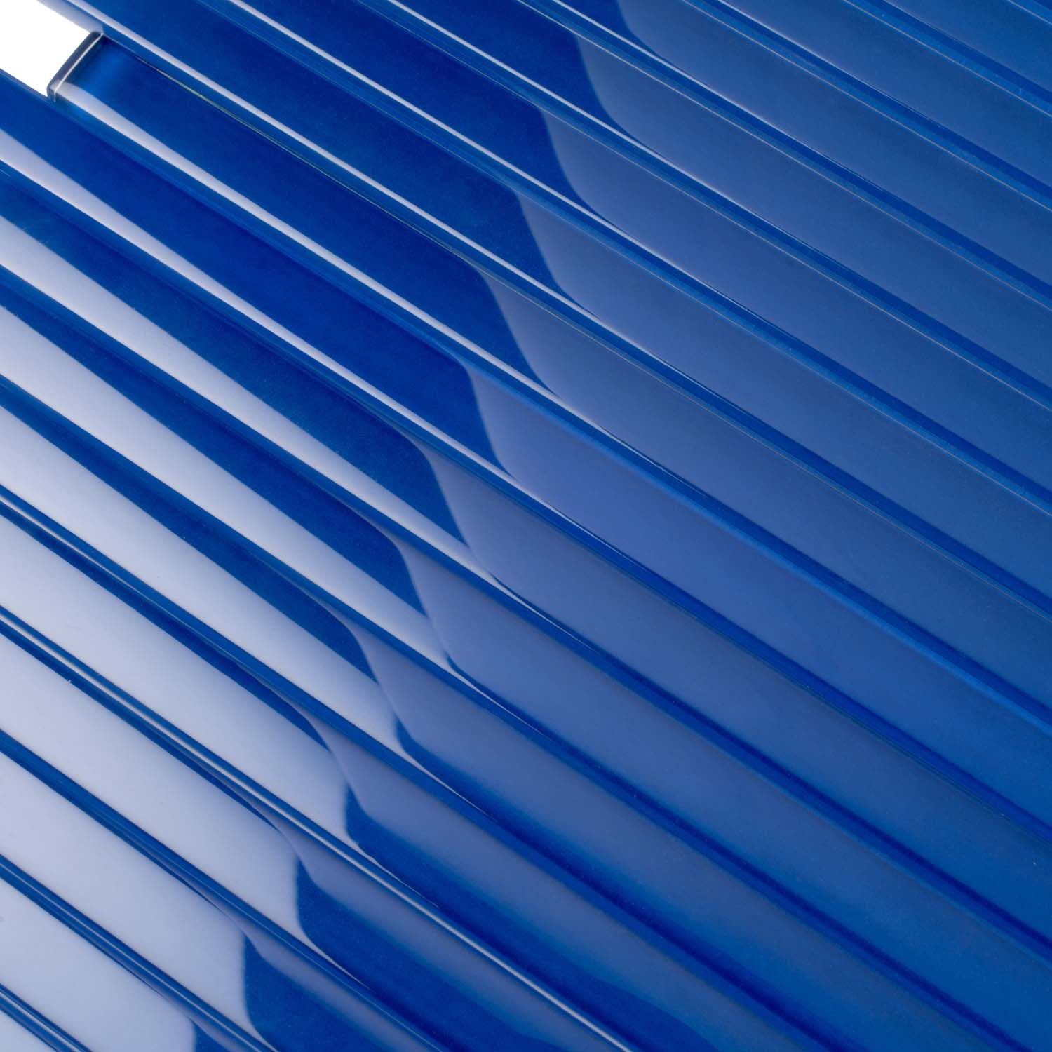 Cobalt Blue 0.5x12 Glossy Glass Pencil Tile Trim (10 pack, 0.5 sq ft/case) - Sample