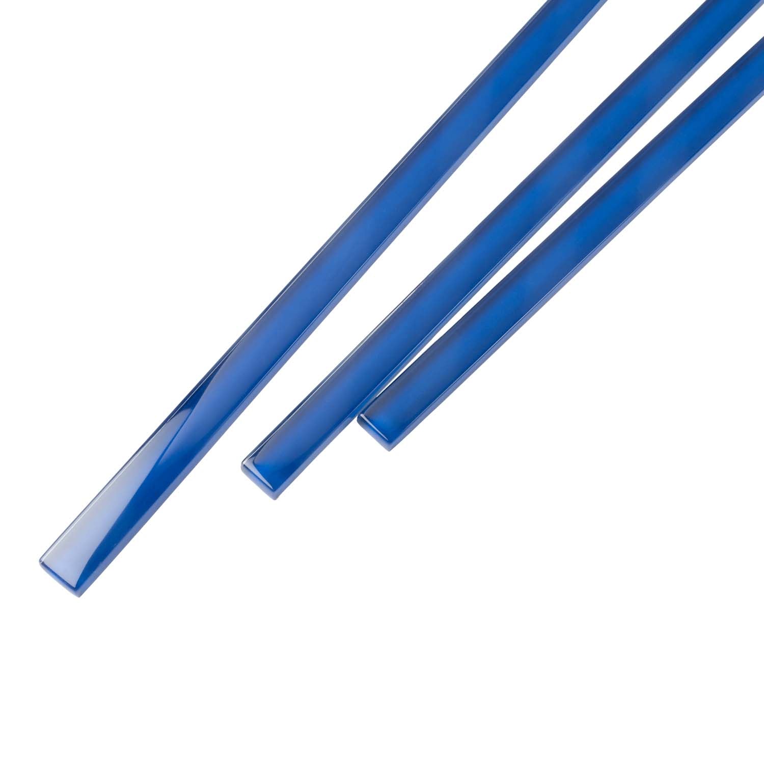 Cobalt Blue 0.5x12 Glossy Glass Pencil Tile Trim (10 pack, 0.5 sq ft/case) - Sample
