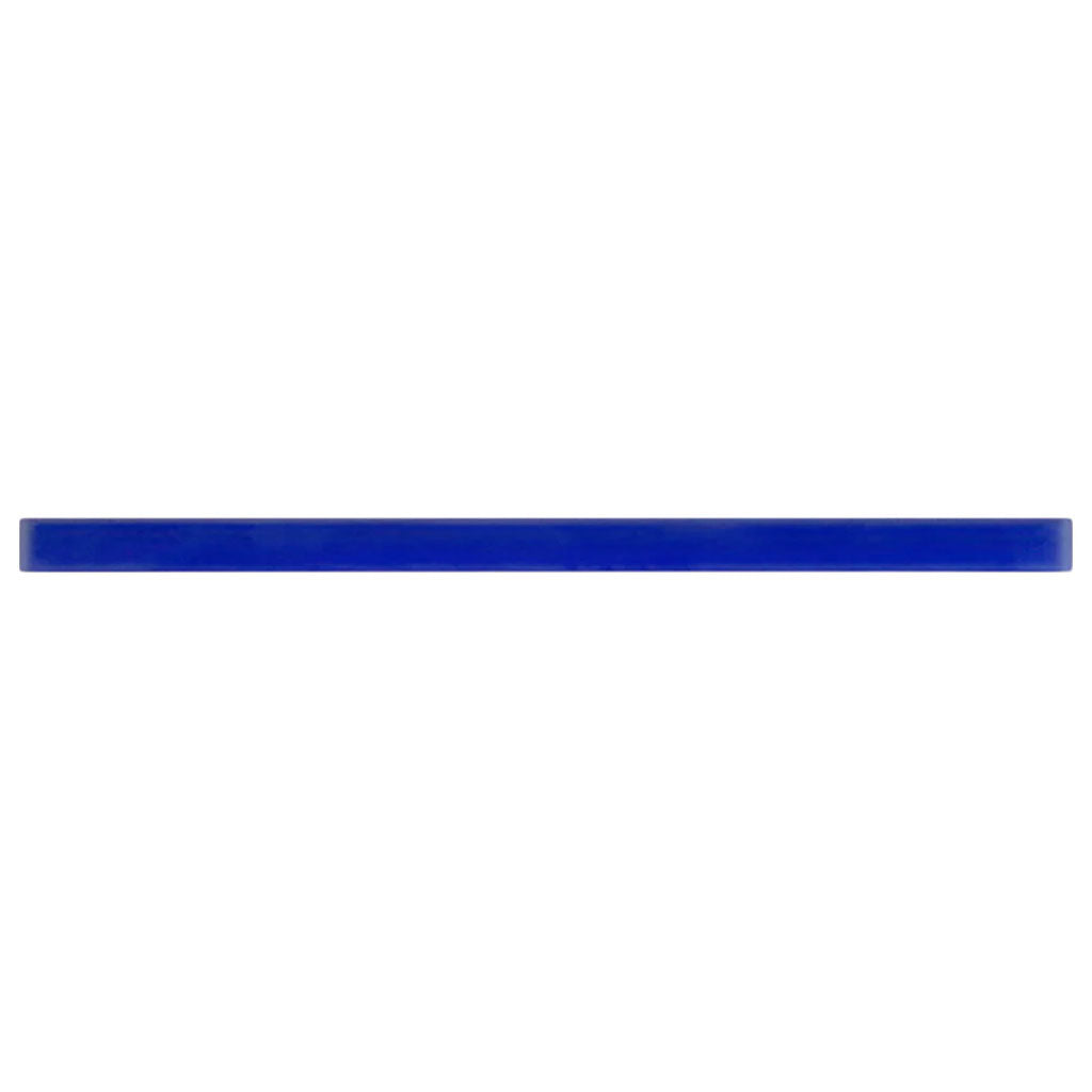 Cobalt Blue 0.5x12 Matte Glass Pencil Tile Trim (10 pack, 0.5 sq ft/case) - Sample
