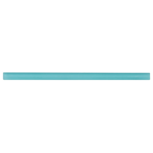 1x12 Sky Blue Glass Matte Tile Trim