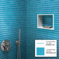 Sapphire Blue 12x12 Glossy Square Glass Mosaic Tile (10 pack, 9.67 sq ft/case) - Sample
