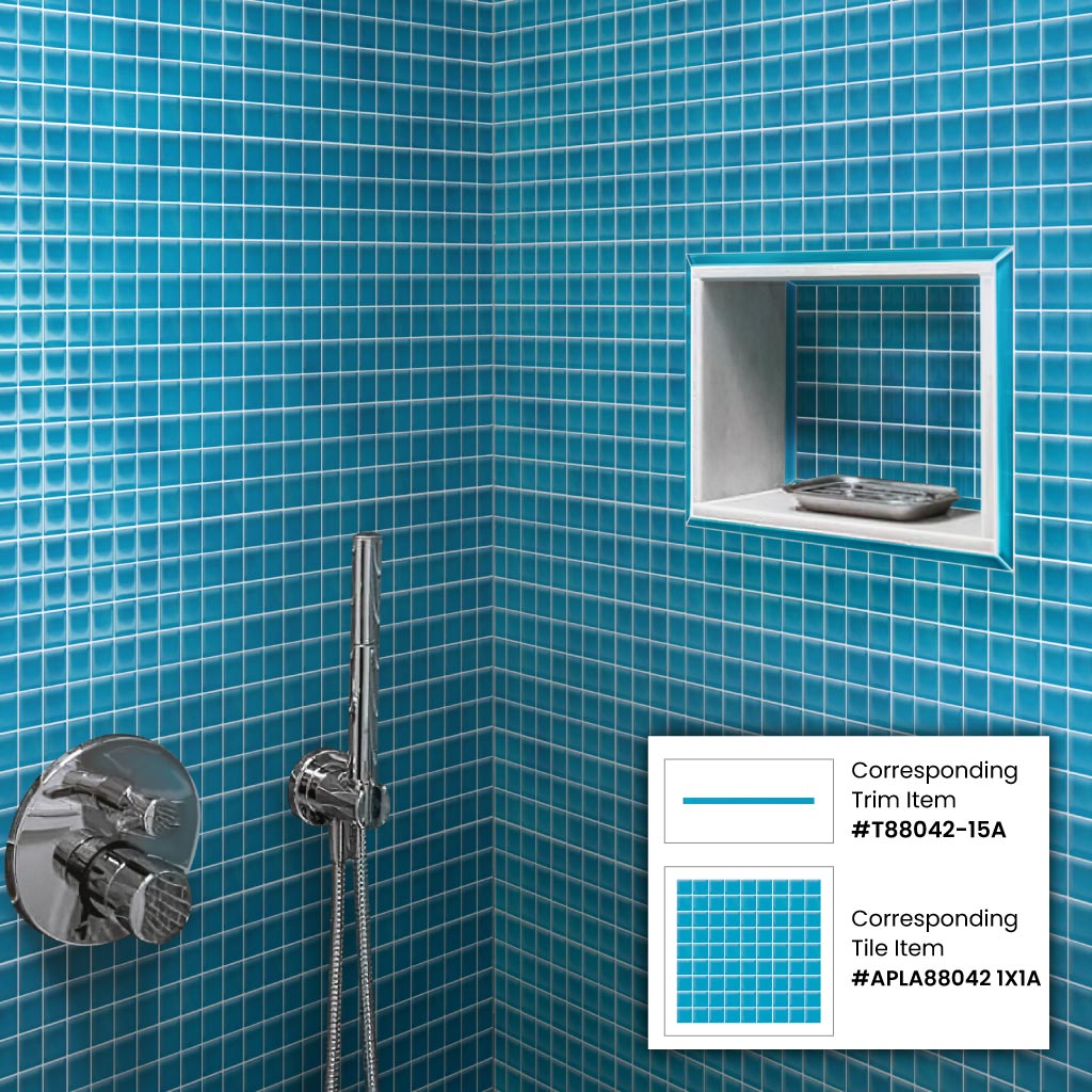 Sapphire Blue 12x12 Glossy Square Glass Mosaic Tile (10 pack, 9.67 sq ft/case) - Sample