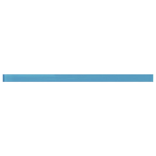 Sample-Sapphire Blue 0.5x12 Glossy Glass Pencil Tile Trim (10 pack, 0.5 sq ft/case)