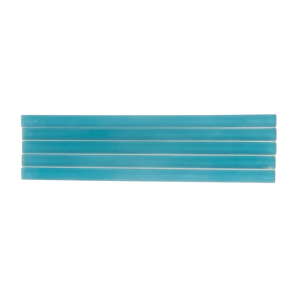 Sapphire Blue 0.5x12 Matte Glass Pencil Tile Trim (10 pack, 0.5 sq ft/case) - Sample