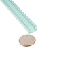 Blizzard Blue 0.5x12 Glossy Glass Pencil Tile Trim (10 pack, 0.5 sq ft/case) - Sample
