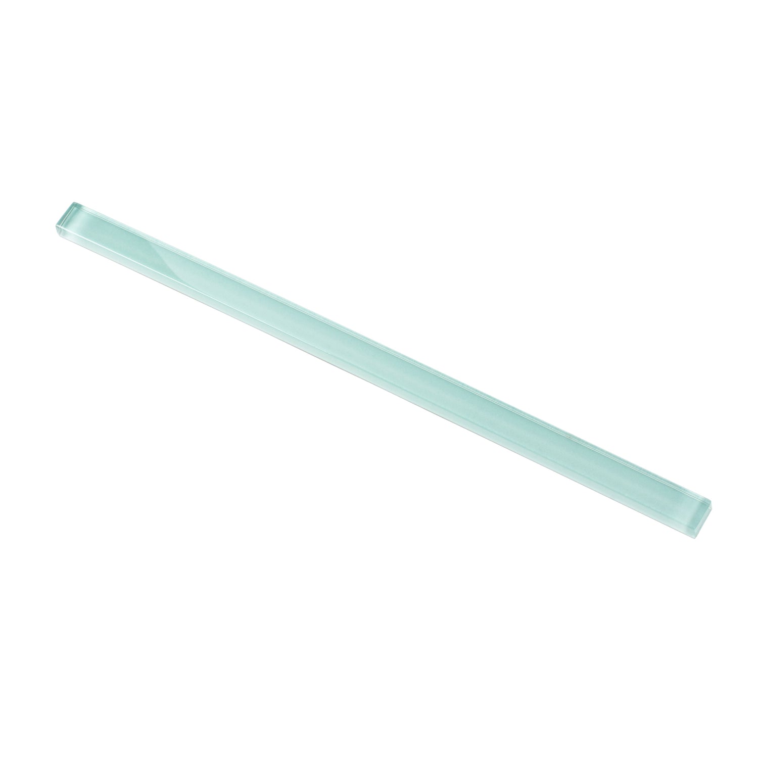 Blizzard Blue 0.5x12 Glossy Glass Pencil Tile Trim (10 pack, 0.5 sq ft/case) - Sample