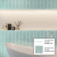 Blizzard Blue 0.5x12 Glossy Glass Pencil Tile Trim (10 pack, 0.5 sq ft/case) - Sample