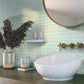 Blizzard Blue 12x12 Glossy Square Glass Mosaic Tile (10 pack, 9.67 sq ft/case) - Sample