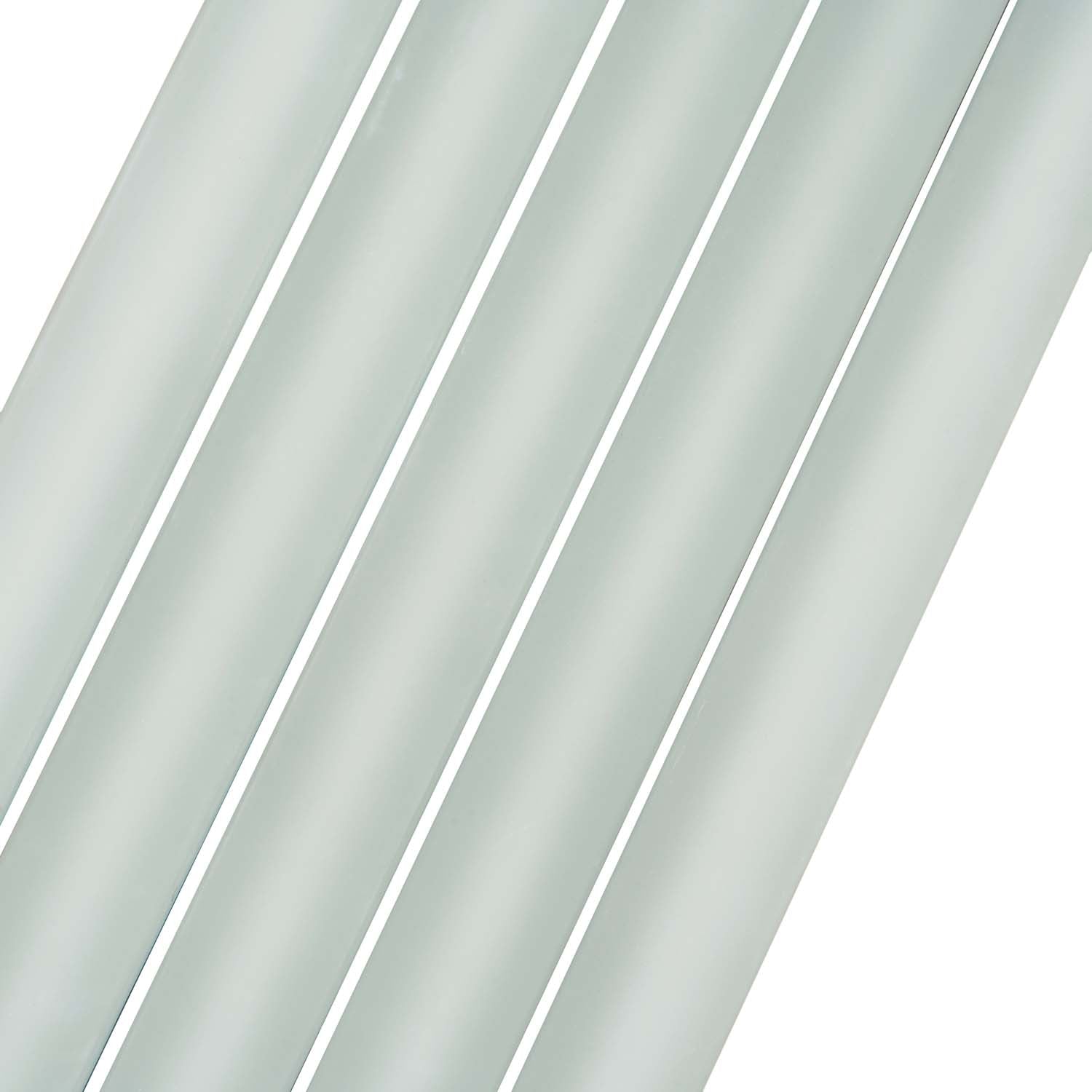 Blizzard Blue 0.5x12 Matte Glass Pencil Tile Trim (10 pack, 0.5 sq ft/case) - Sample