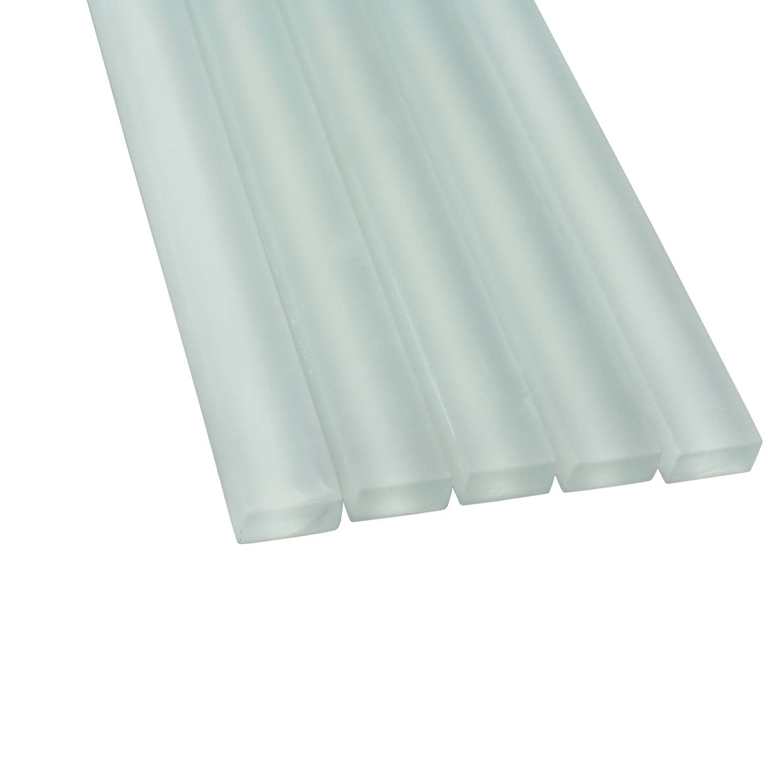 Blizzard Blue 0.5x12 Matte Glass Pencil Tile Trim (10 pack, 0.5 sq ft/case) - Sample