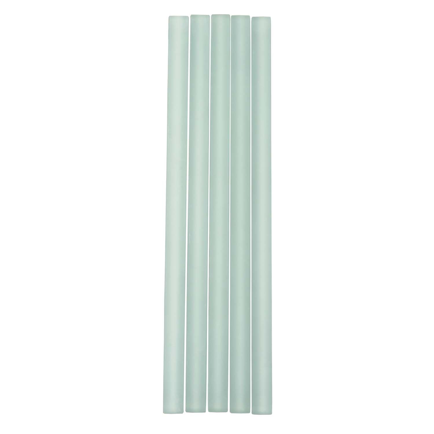 Blizzard Blue 0.5x12 Matte Glass Pencil Tile Trim (10 pack, 0.5 sq ft/case) - Sample