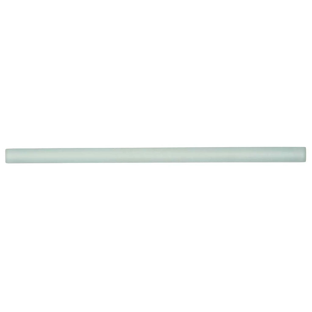 Blizzard Blue 0.5x12 Matte Glass Pencil Tile Trim (10 pack, 0.5 sq ft/case) - Sample