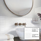 10 pack White 11.8 in. x 11.8 in. 1 in. x 1 in. Polished Glass Mosaic Tile (9.67 sq ft/case) - Sample