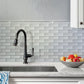 White 12x12 Glossy Brick Glass Mosaic Tile (5 pack, 4.92 sq ft/case) - Sample