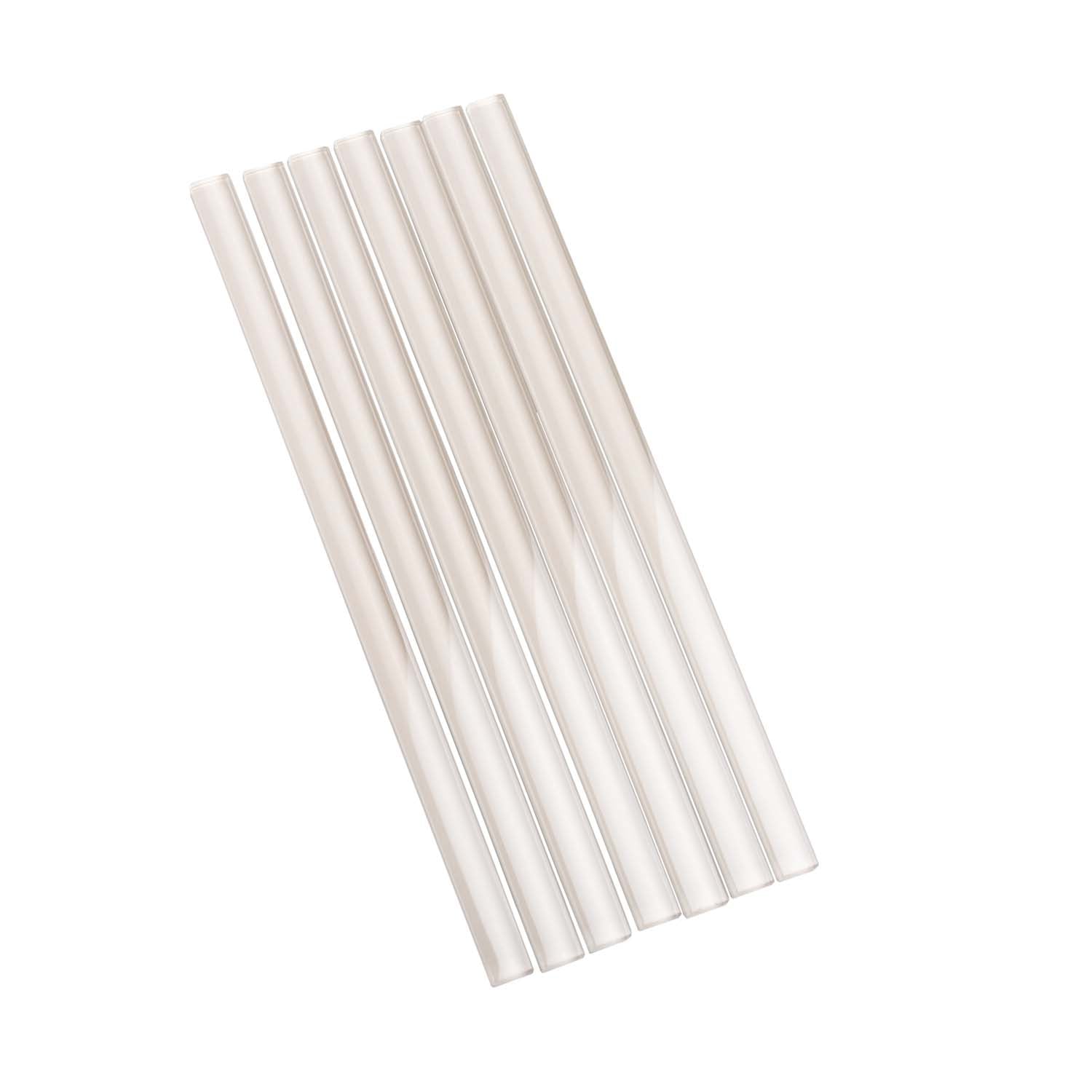 Light Gray 0.5x12 Glass Glossy Pencil Tile Trim (10 pack, 0.5 sq ft/case) - Sample