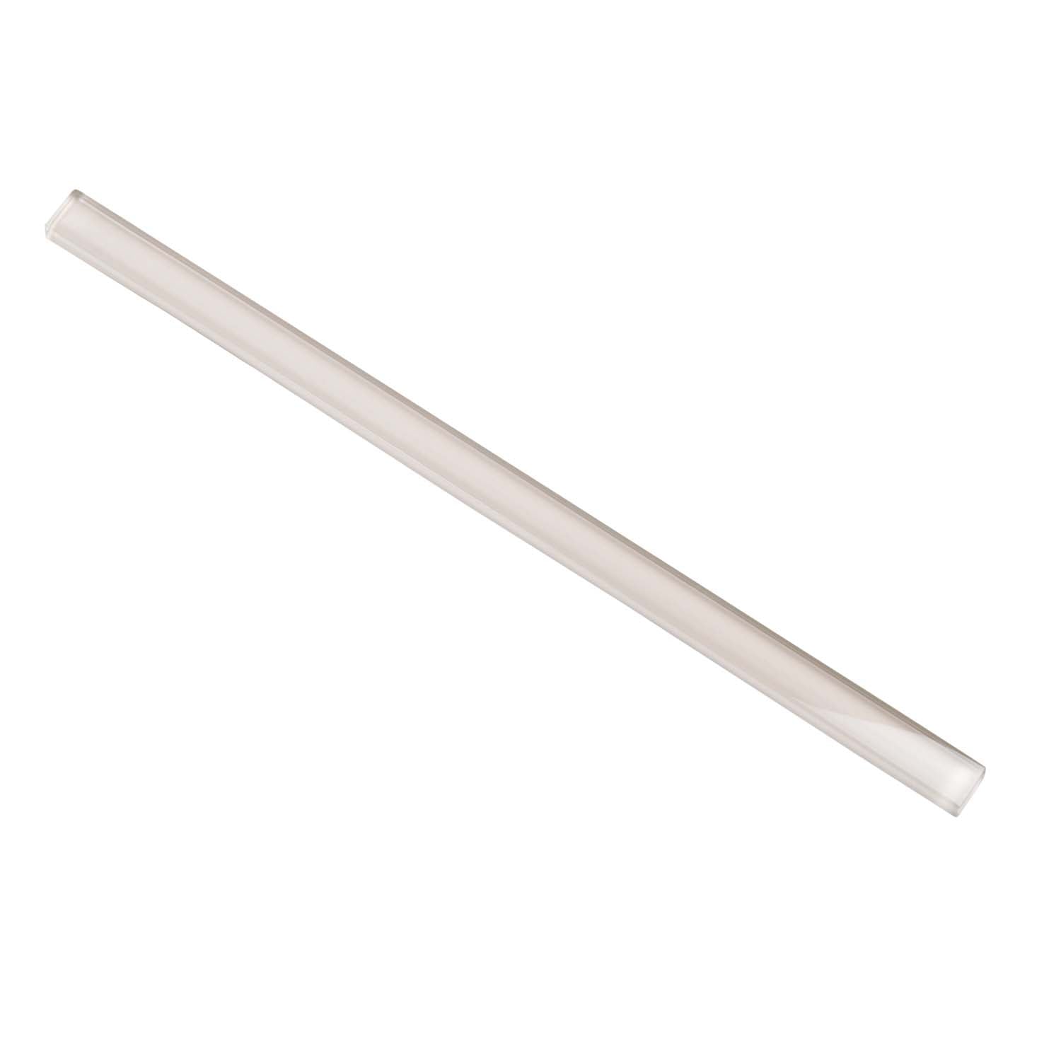 Light Gray 0.5x12 Glass Glossy Pencil Tile Trim (10 pack, 0.5 sq ft/case) - Sample