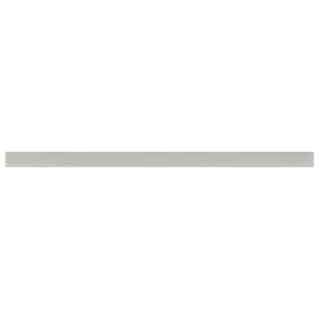 Light Gray 0.5x12 Glass Glossy Pencil Tile Trim (10 pack, 0.5 sq ft/case) - Sample