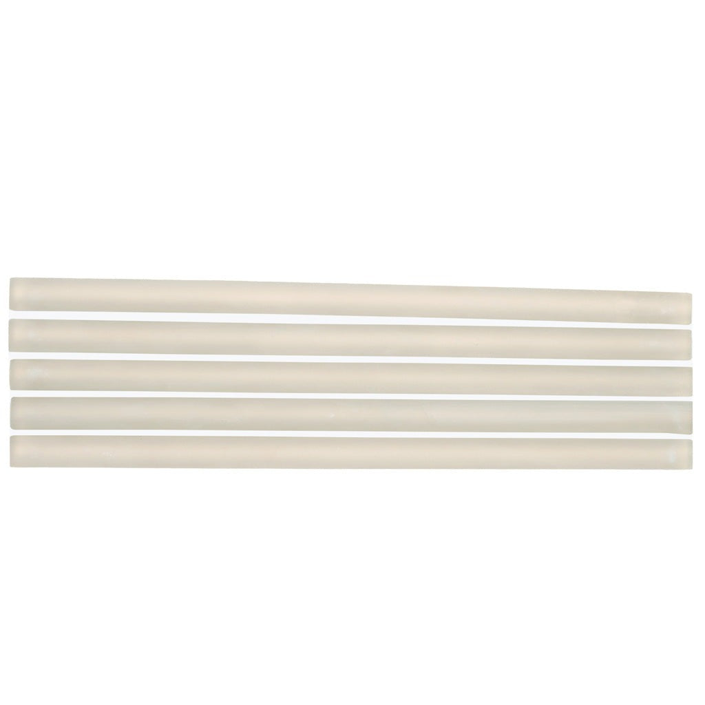 Light Gray 0.5x12 Matte Glass Pencil Tile Trim (10 pack, 0.5 sq ft/case) - Sample