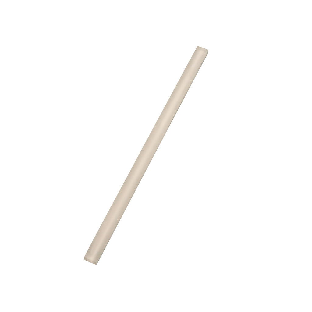 Light Gray 0.5x12 Matte Glass Pencil Tile Trim (10 pack, 0.5 sq ft/case) - Sample
