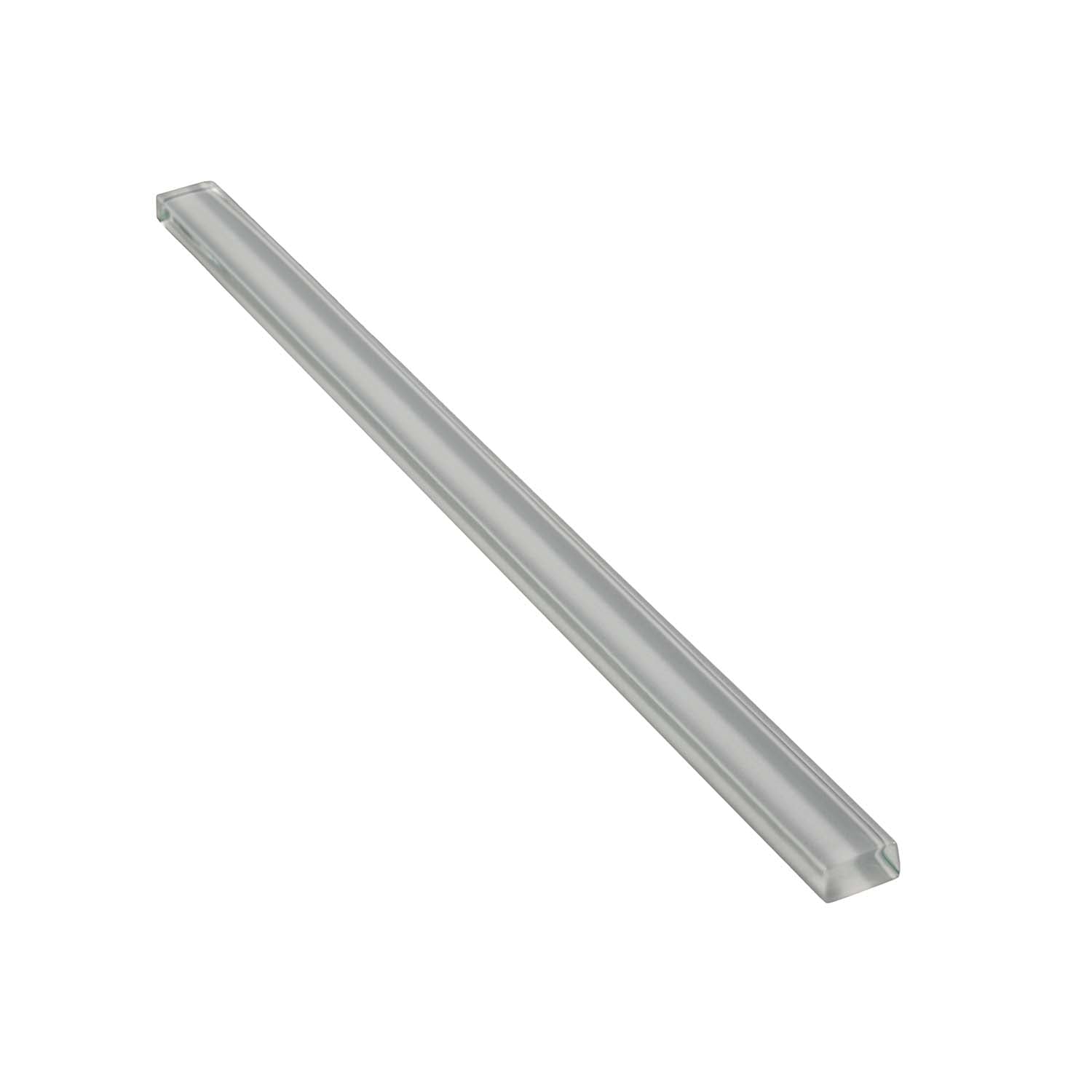 Gray 0.5x12 Glass Glossy Pencil Tile Trim (10 pack, 0.5 sq ft/case) - Sample