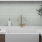10 pack Gray 11.8 in. x 11.8 in. 1x1 Matte Finished Glass Mosaic Tile (9.67 sq ft/case) - Sample