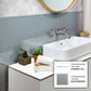Gray 0.5x12 Glass Glossy Pencil Tile Trim (10 pack, 0.5 sq ft/case) - Sample