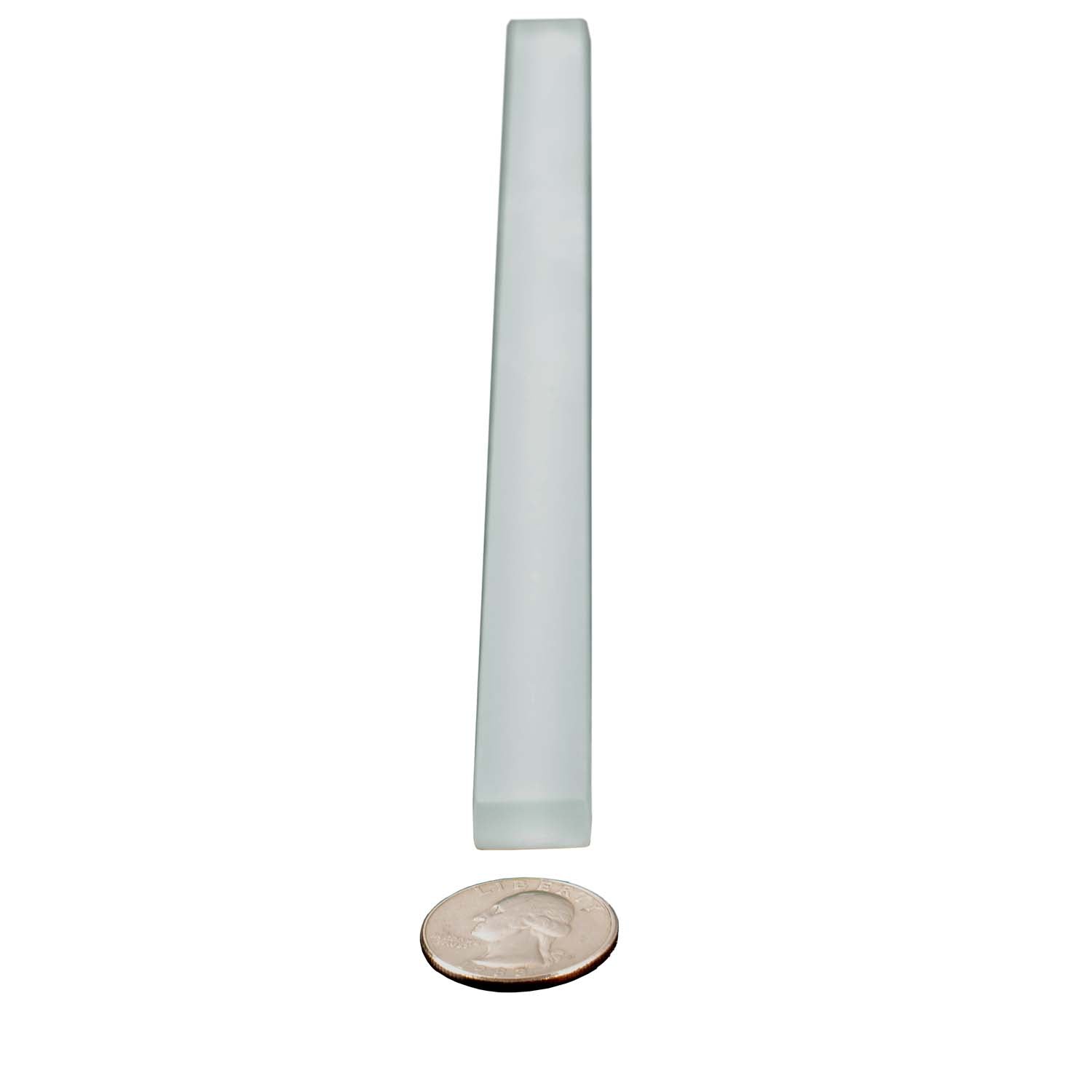 Gray 0.5x12 Matte Glass Pencil Tile Trim (10 pack, 0.5 sq ft/case) - Sample