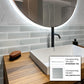 Gray 0.5x12 Matte Glass Pencil Tile Trim (10 pack, 0.5 sq ft/case) - Sample
