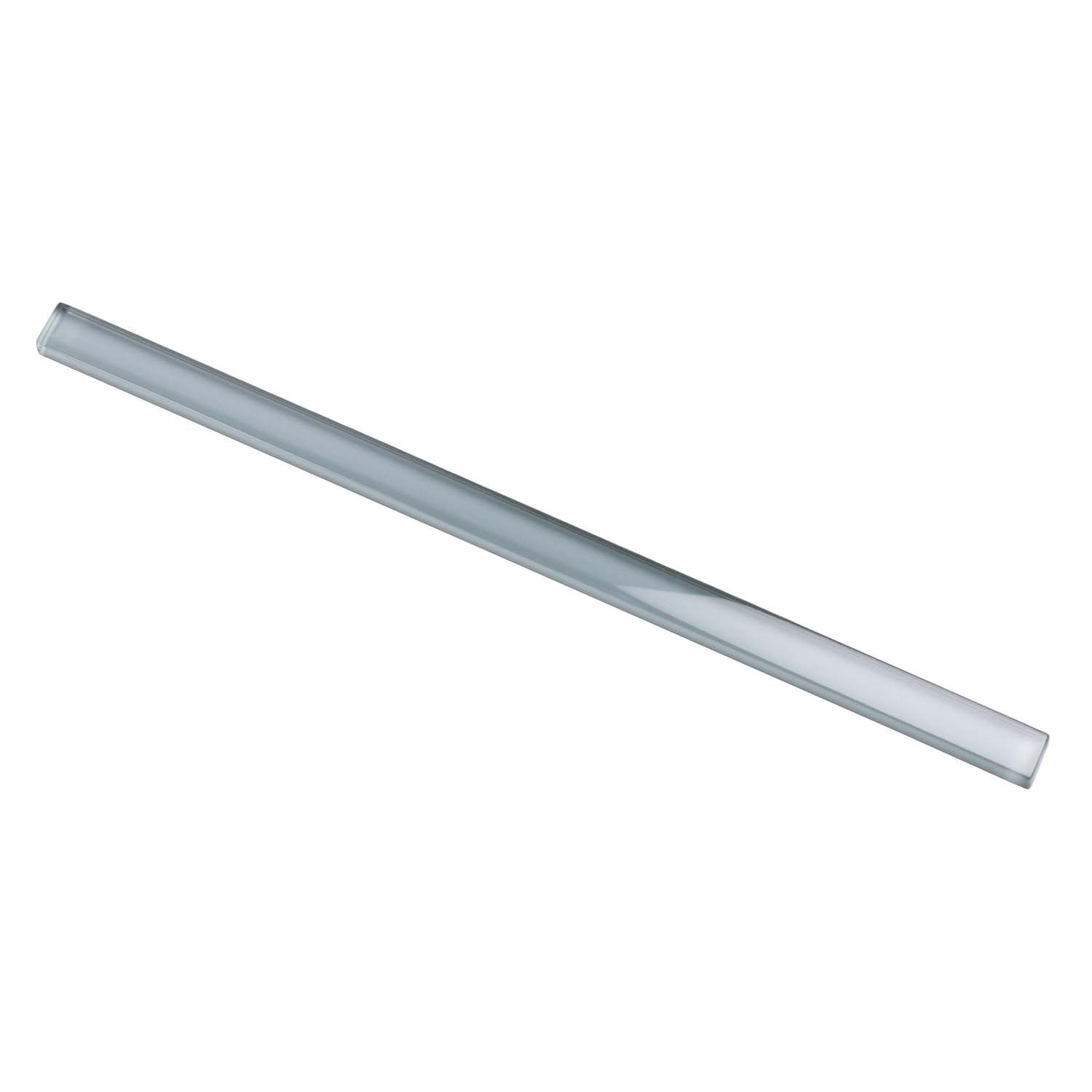 Fossil Gray 0.5x12 Glossy Glass Pencil Tile Trim (10 pack, 0.5 sq ft/case) - Sample