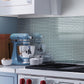 Stone Blue 12x12 Glossy Brick Glass Mosaic Tile (5 pack, 4.92 sq ft/case) - Sample