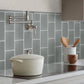 Stone Blue 3x6 Matte Subway Glass Tile (40 pack, 5 sq ft/case) - Sample