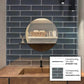 Coin Gray 4x16 Glossy Subway Glass Tile (12 pack, 5.33 sq ft/case) - Sample