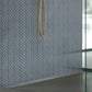 5 pack Coin Gray 11 in. x 12.6 in. Herringbone Polished Glass Mosaic Tile (4.81 sq ft/case) - Sample