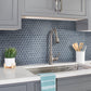 Coin Gray 12x12 Glossy Penny Round Glass Mosaic Tile (5 pack, 5 sq ft/case) - Sample