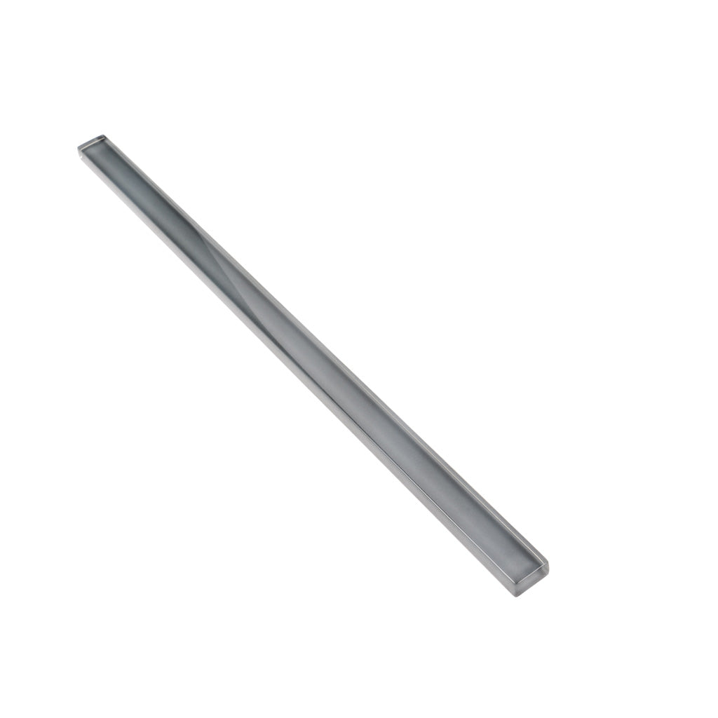 Dark Gray 0.5x12 Glass Glossy Pencil Tile Trim (10 pack, 0.5 sq ft/case) - Sample