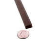 Ash Gray 0.5x12 Matte Glass Pencil Tile Trim (10 pack, 0.5 sq ft/case) - Sample